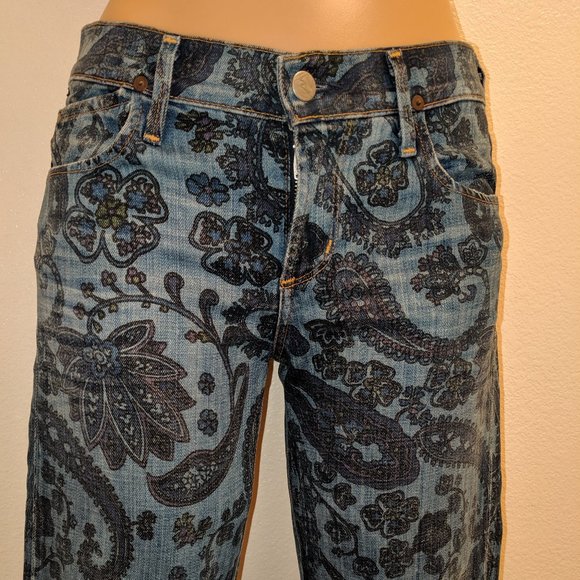Avedon Paisley Low Rise Skinny Jean - Picture 10 of 14